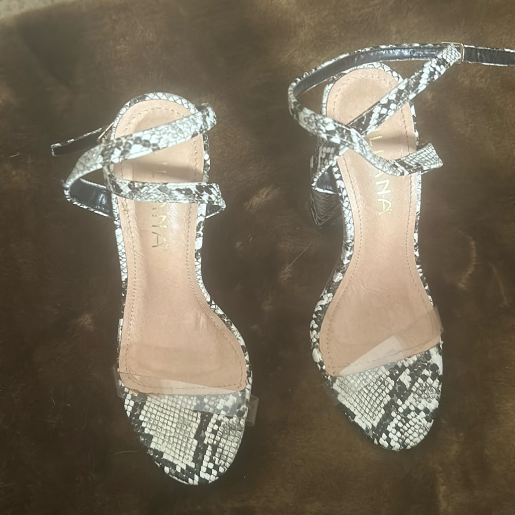 Snake Pattern Heels